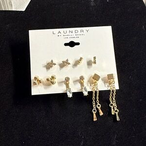 NWT Laundry By Shelli Segal Gold Earring Set Jewelry